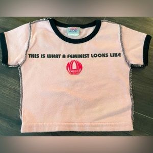 Feminist Pink Shirt - SIZE: 6 Month